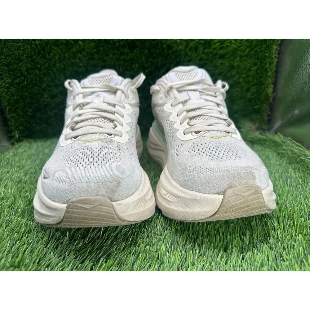 Hoka One One Bondi 9 1162012-TLSL Athletic Sneaker Women's 9B Beige Knit Running